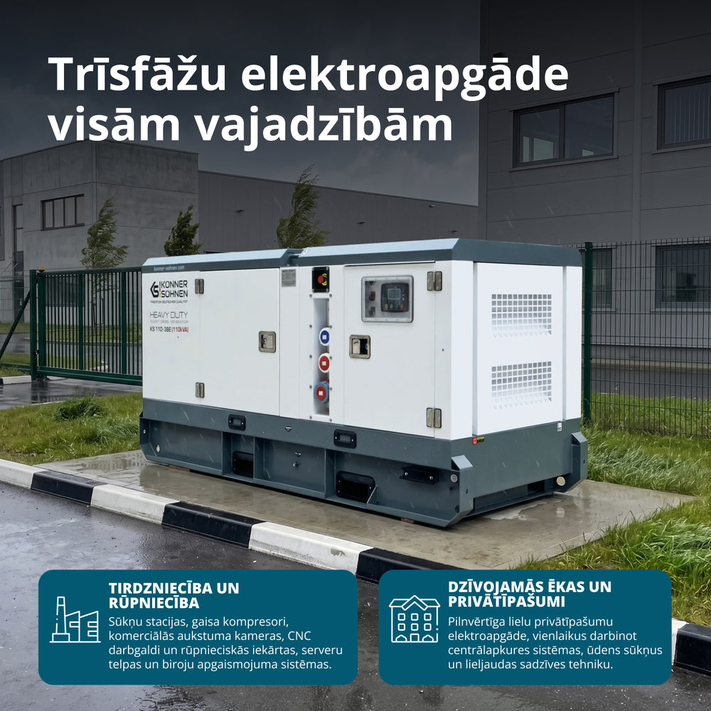 Trīsfāzu dīzeļģenerators KS 110-3BE