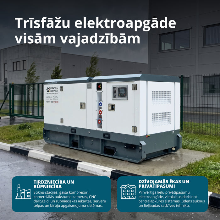 Trīsfāzu dīzeļģenerators KS 110-3BE