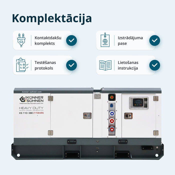 Trīsfāzu dīzeļģenerators KS 110-3BE