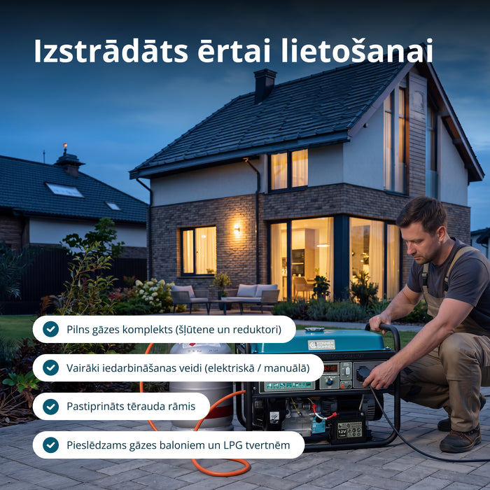 LPG/Benzīna ģenerators "Könner & Söhnen" KS 5000E G