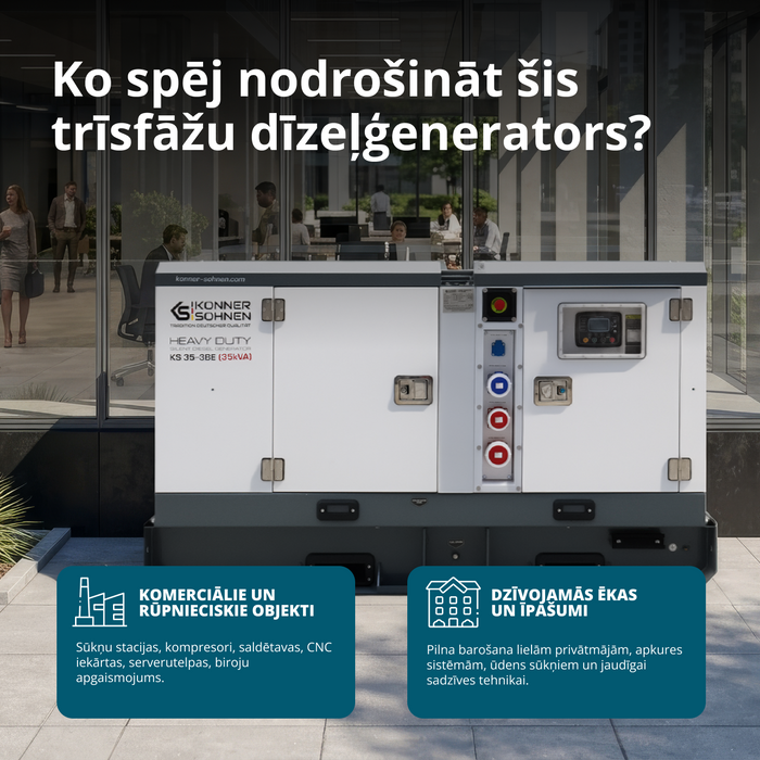 Trīsfāzu dīzeļģenerators KS 35-3BE