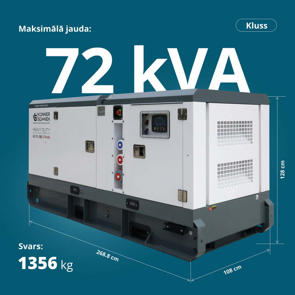 Trīsfāzu dīzeļģenerators KS 72-3BE