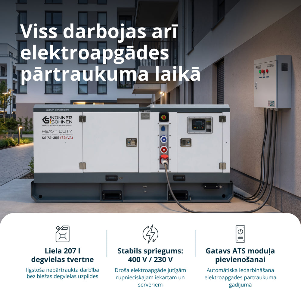 Trīsfāzu dīzeļģenerators KS 72-3BE
