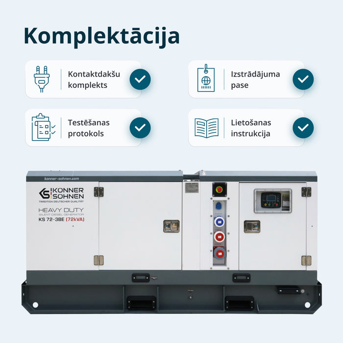 Trīsfāzu dīzeļģenerators KS 72-3BE