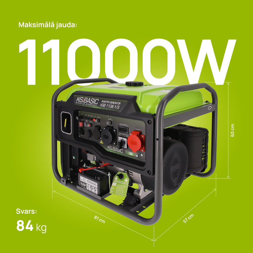 Invertora ģenerators KSB 110iE-1/3