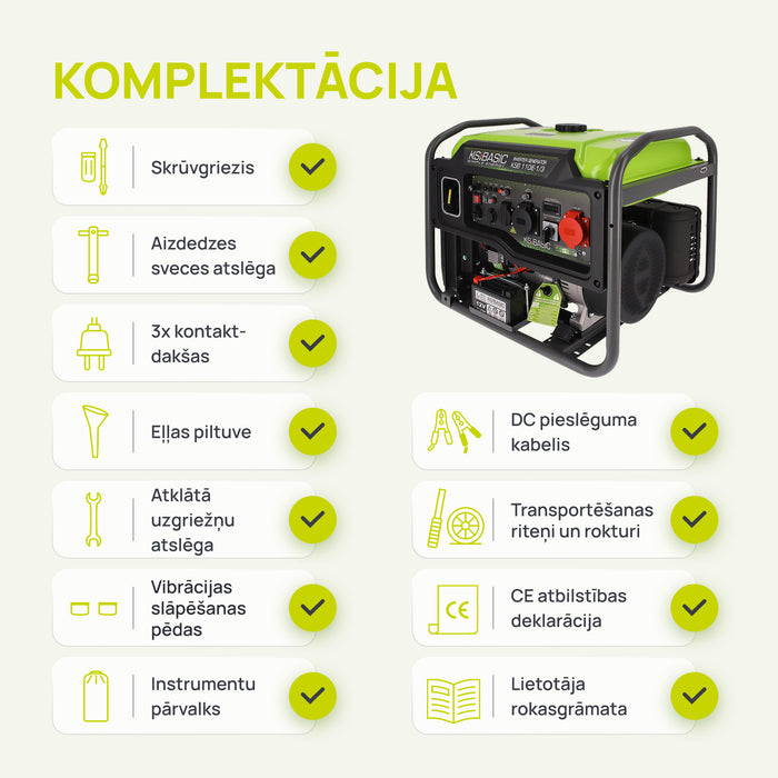 Invertora ģenerators KSB 110iE-1/3