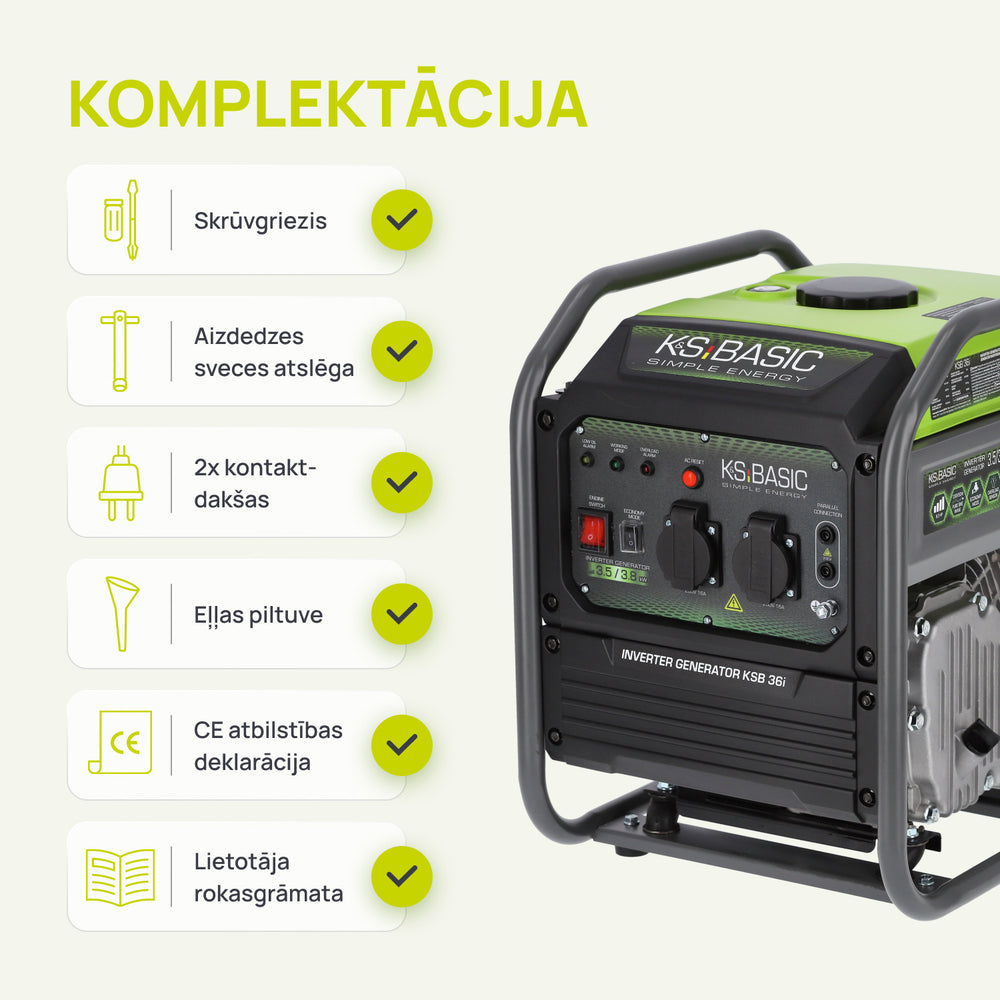 Invertora ģenerators KSB 36i