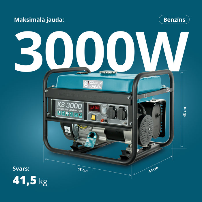 Benzīna ģenerators "Könner & Söhnen" KS 3000