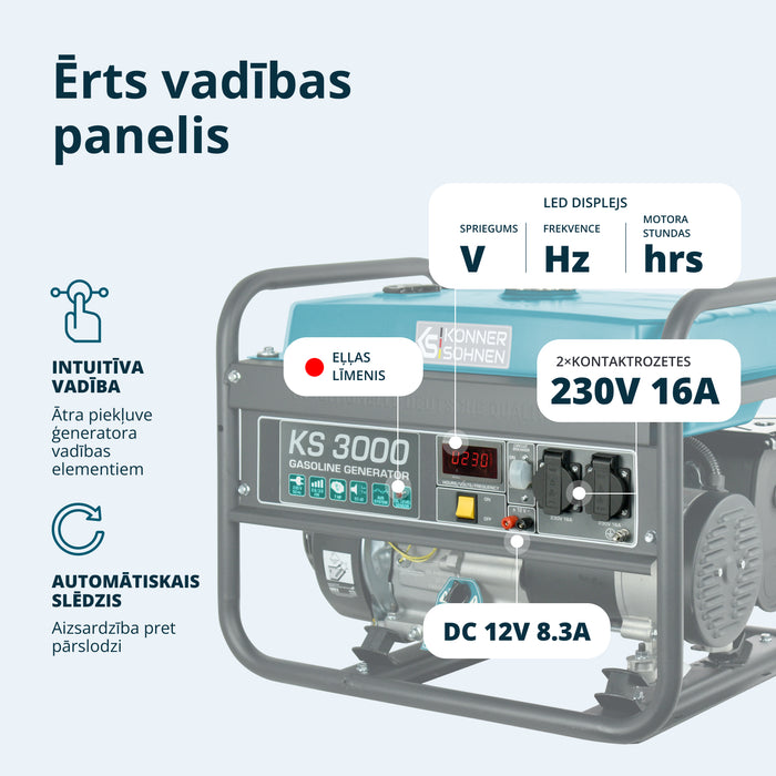 Benzīna ģenerators "Könner & Söhnen" KS 3000