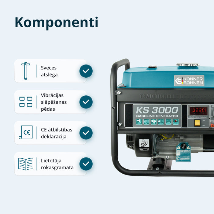 Benzīna ģenerators "Könner & Söhnen" KS 3000