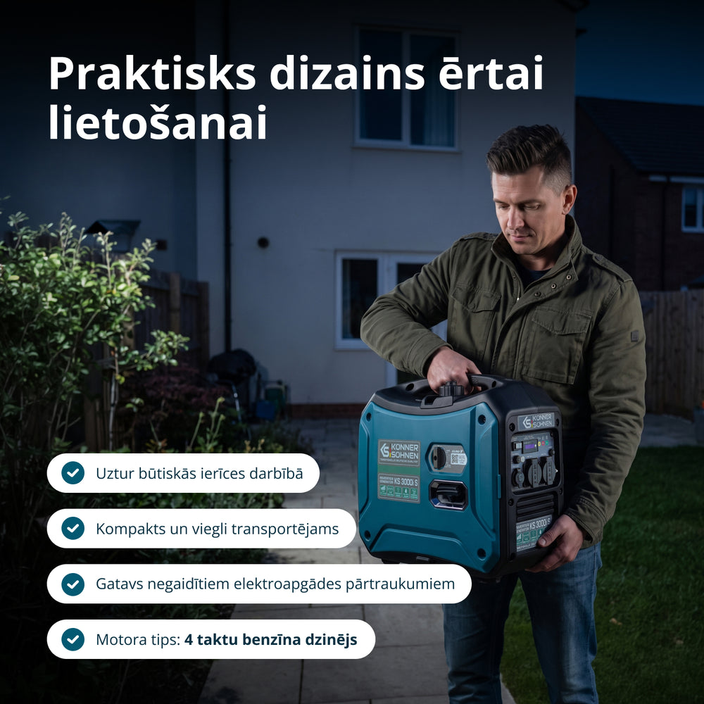 Invertora ģenerators KS 3000i S