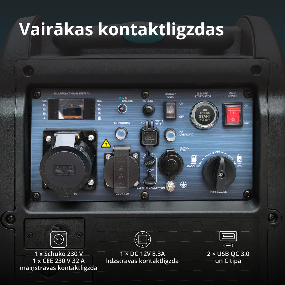 LPG/benzīna invertora ģenerators KS 5500iEG S