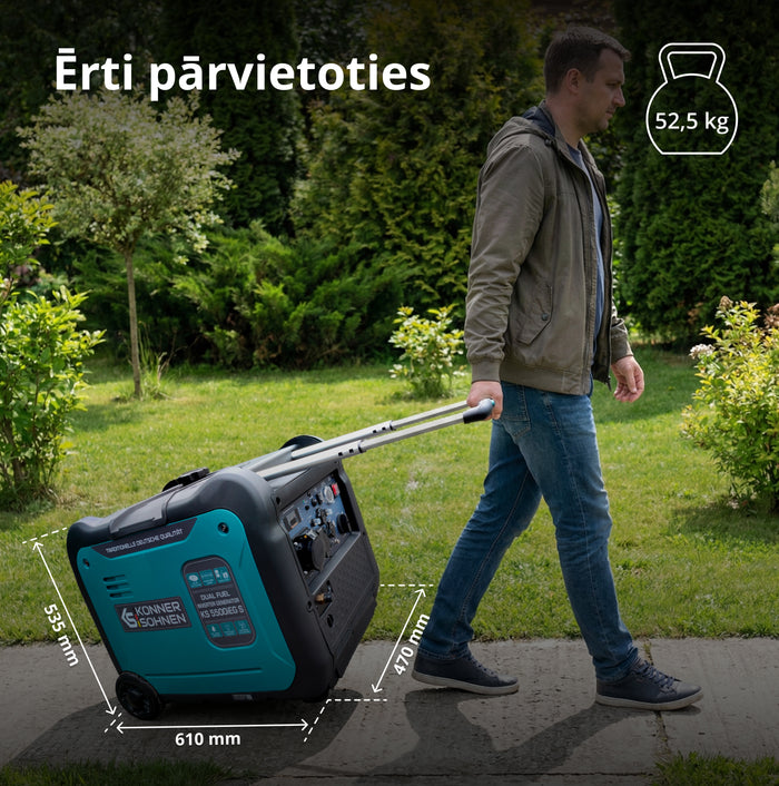 LPG/benzīna invertora ģenerators KS 5500iEG S