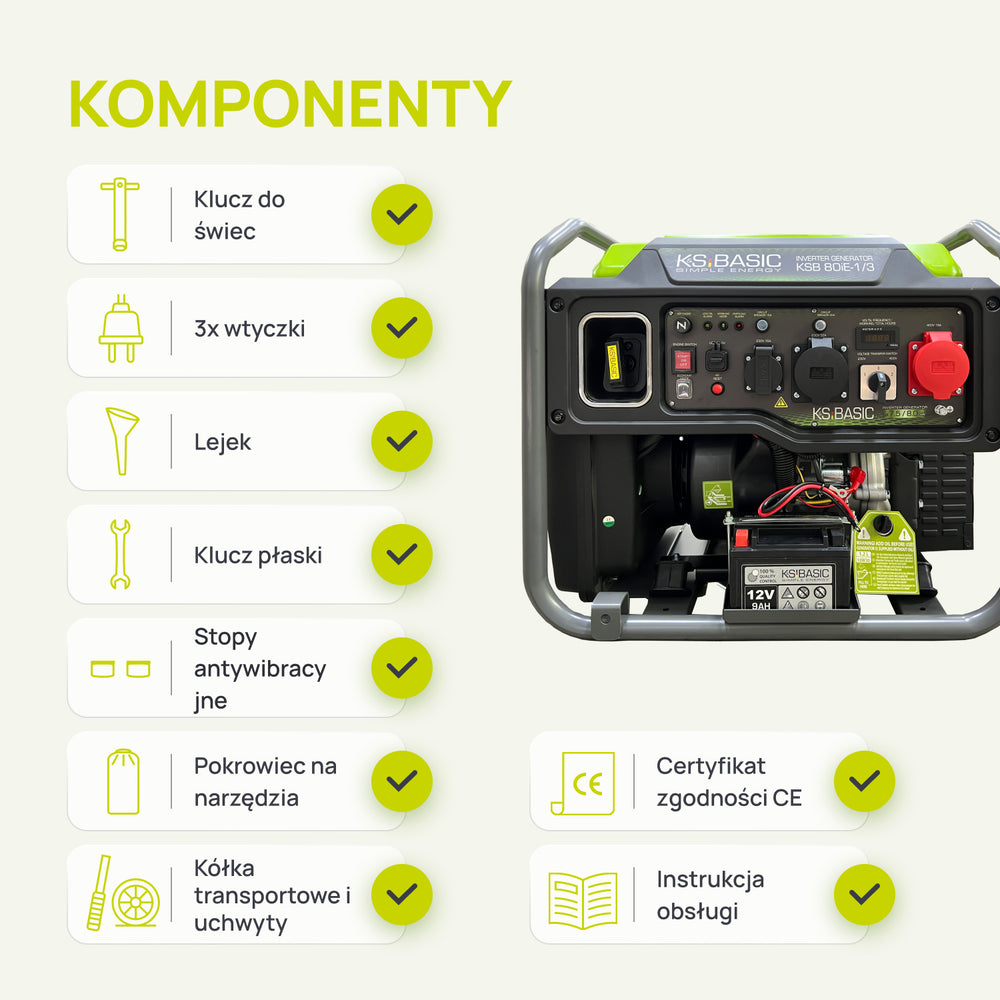 Inverter generátor KSB 80iE-1/3