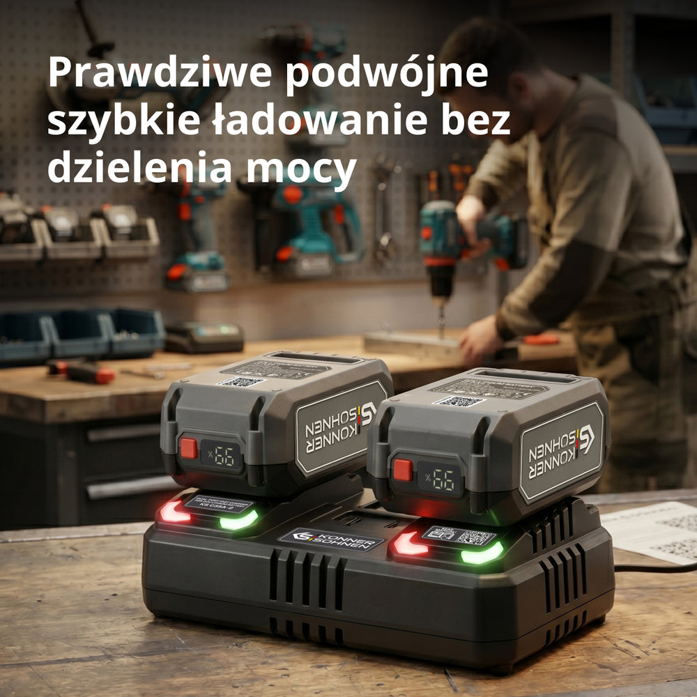 Töltő 20V lítium akkumulátorhoz KS C35A-2