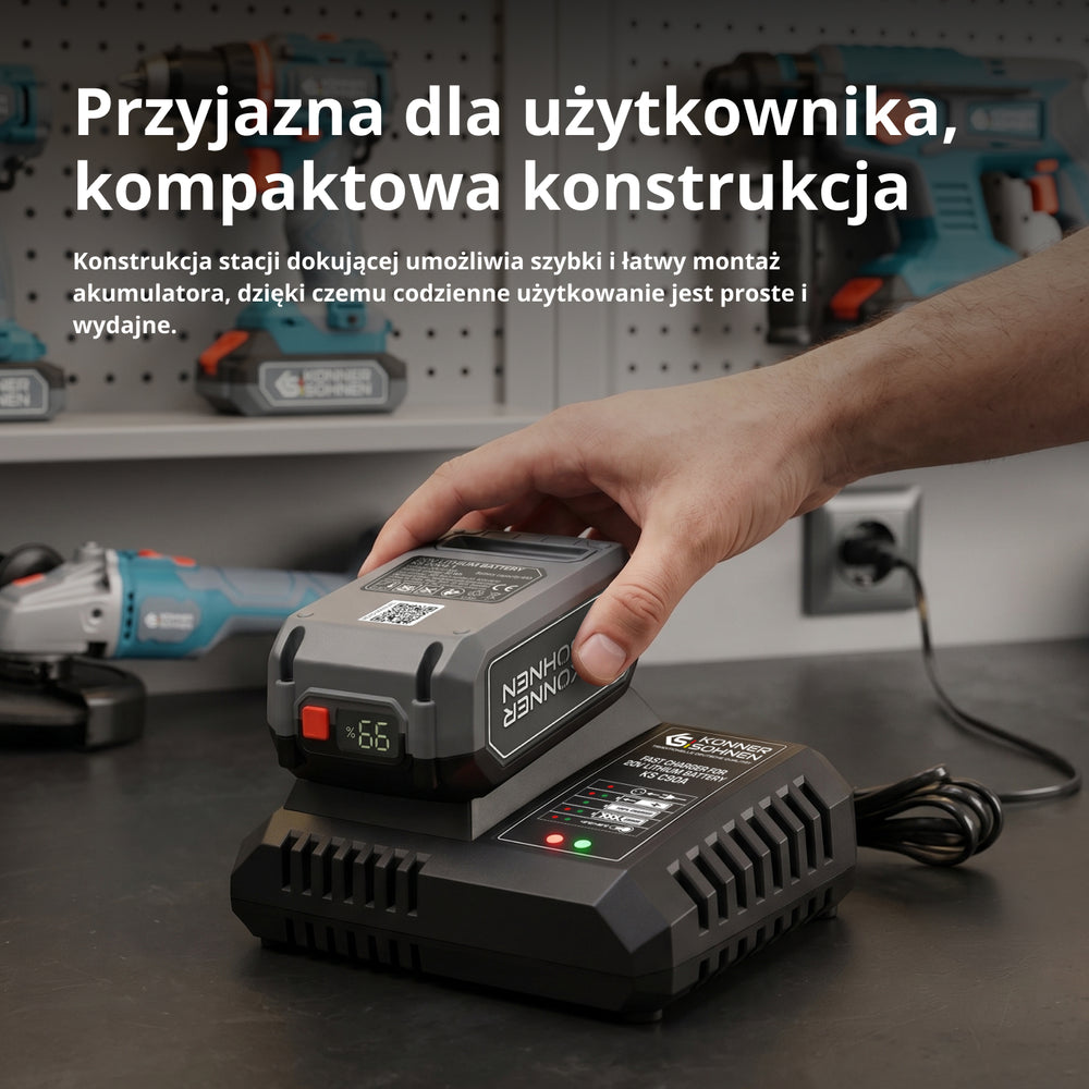 Szybka ładowarka do akumulatorów litowo-jonowych 20V KS C90A