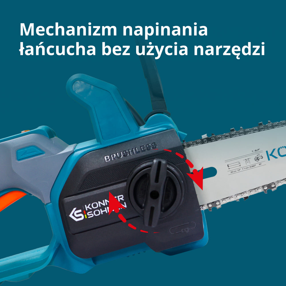 Vezeték nélküli Mini Láncfűrész KS MCS20V-12 KÉSZLET